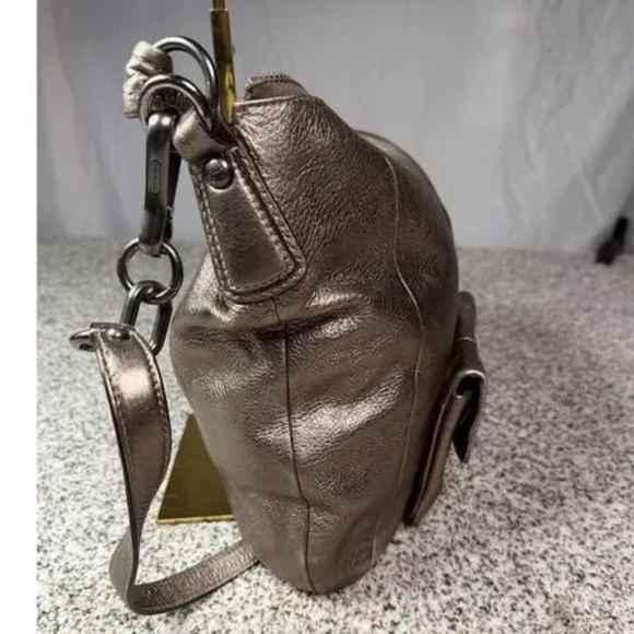 Coach Metallic Leather Kristin Hobo Shoulder Bag 14783 - Picture 5 of 10